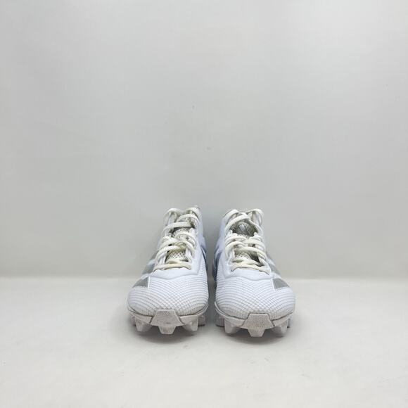 Adidas Adizero White Silver Mid Top Baseball Football Cleats Shoes Men\'s Size 7 main image 4